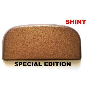 Shiny Fabric Lid Cover toilet TANK HandMade USA - Copper Brown